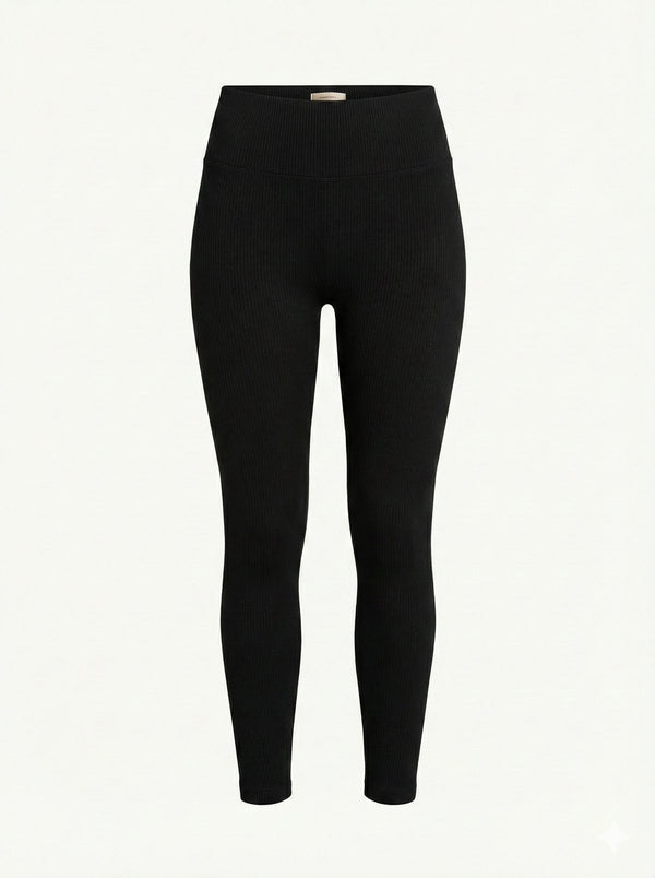 Hugfit Yüksek Bel Tayt - Siyah Önden